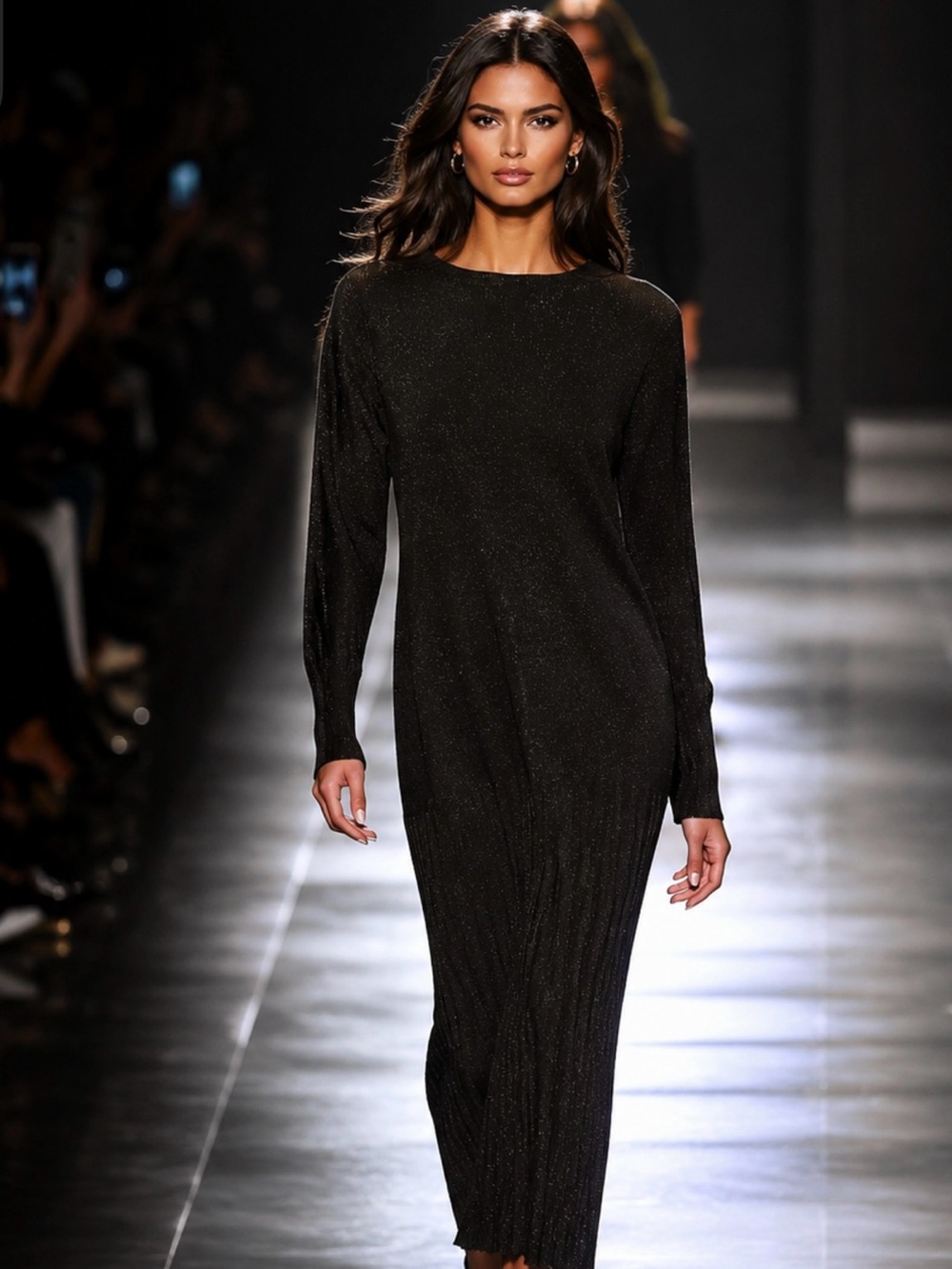 Paniz black shimmer dress